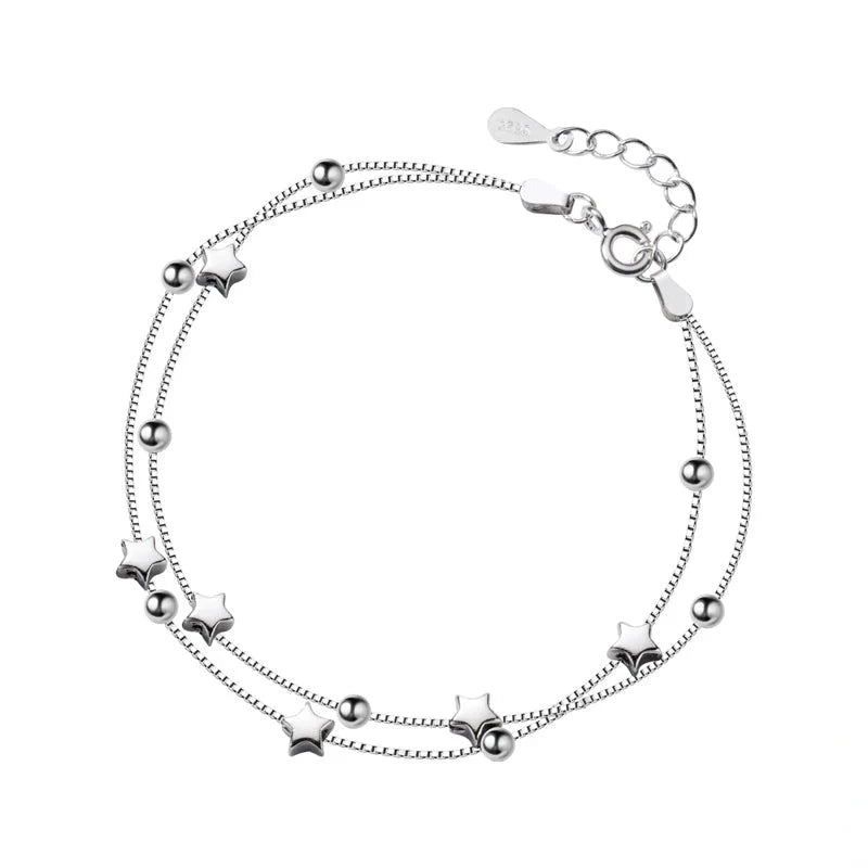 Charming Ball Stars Chain Link Bracelet