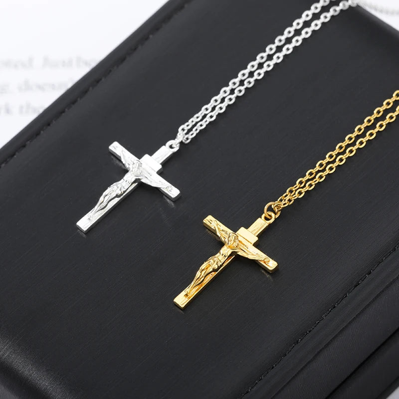 Divine Faith Christian Jesus Cross Necklace