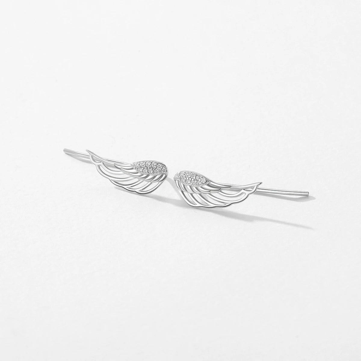 Celestial Angel Wings Stud Earrings