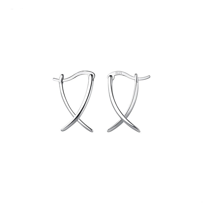 Serene Silver Hoop Earrings