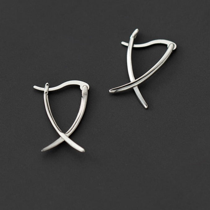 Serene Silver Hoop Earrings