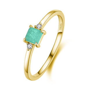 Gianna Emerald Tourmaline ring - MySilverStandard