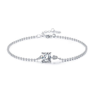 Linda Square Gem Bracelet - MySilverStandard