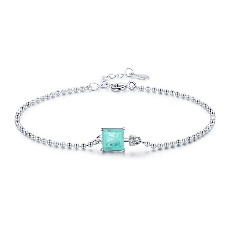 Valerie Square Turquoise Bracelet - MySilverStandard